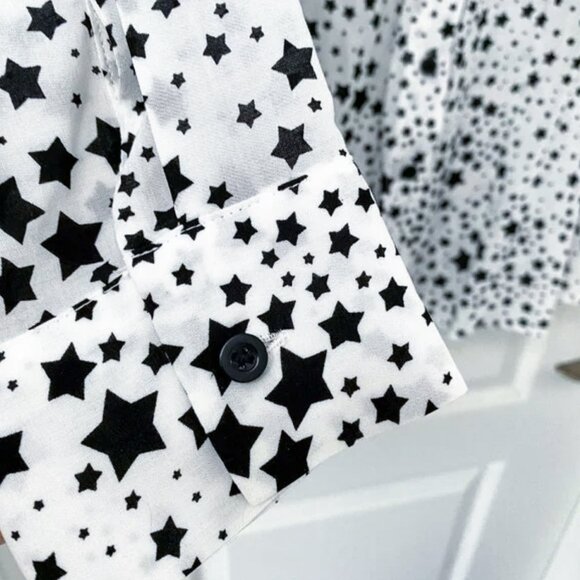 Addition Elle - 1x Love & Legend - Celestial Stars Button Down Shirt with Belt - Picture 2 of 10